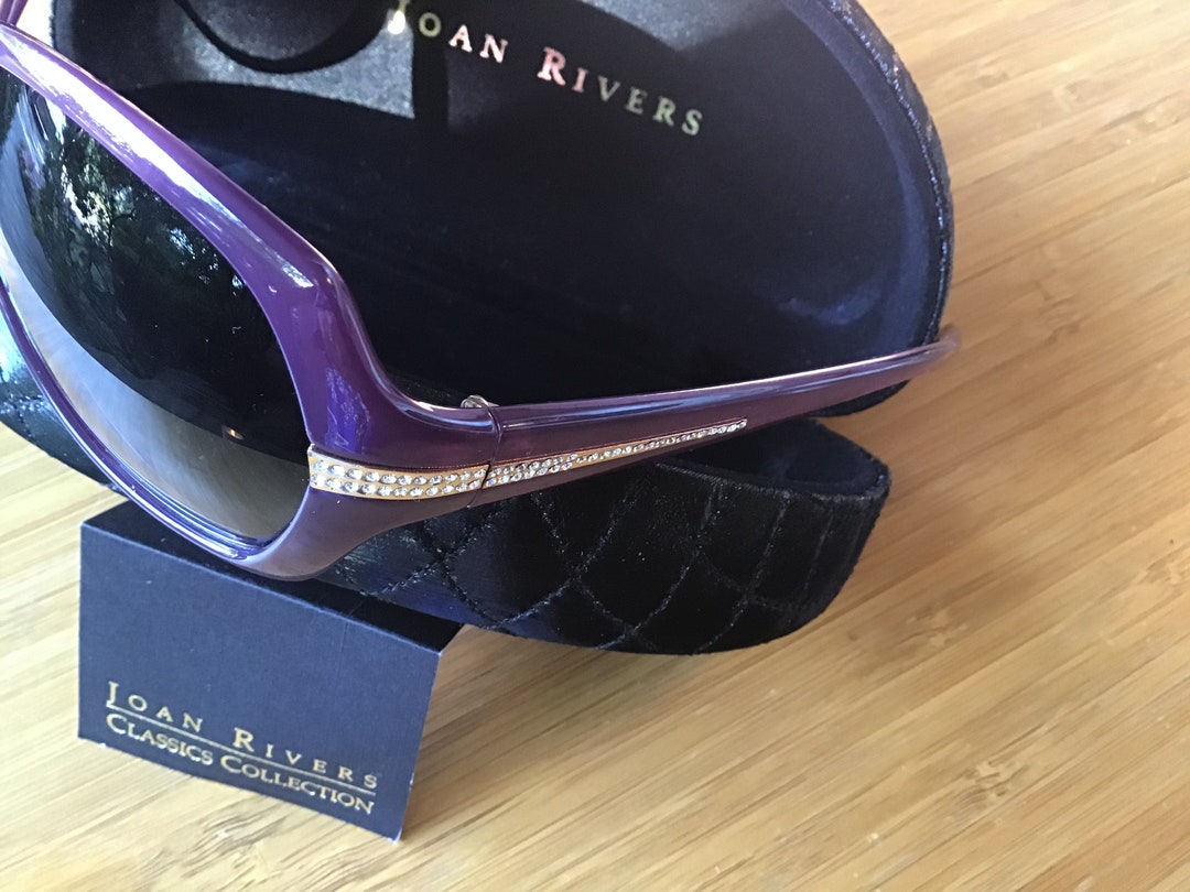Joan Rivers Sunglasses Classics Collection Purple With Etsy