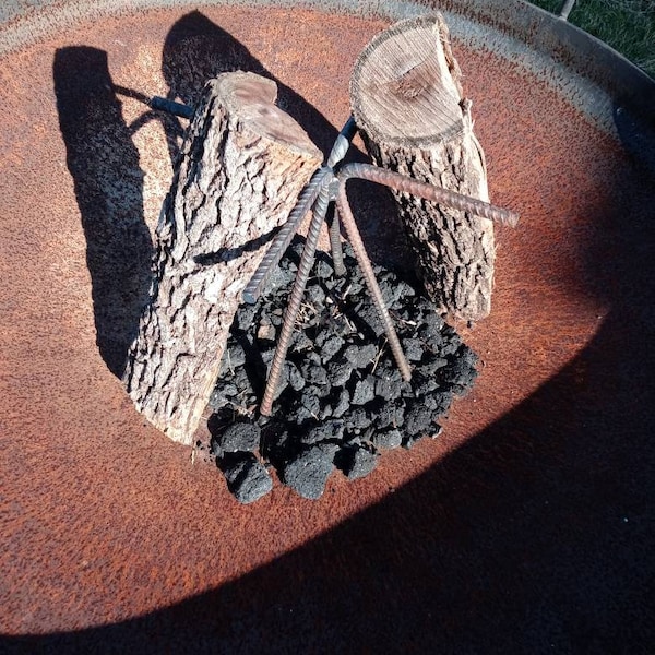 Vertical Fire Pit Grate