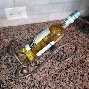 Hand Forged Countertop Wine Storage