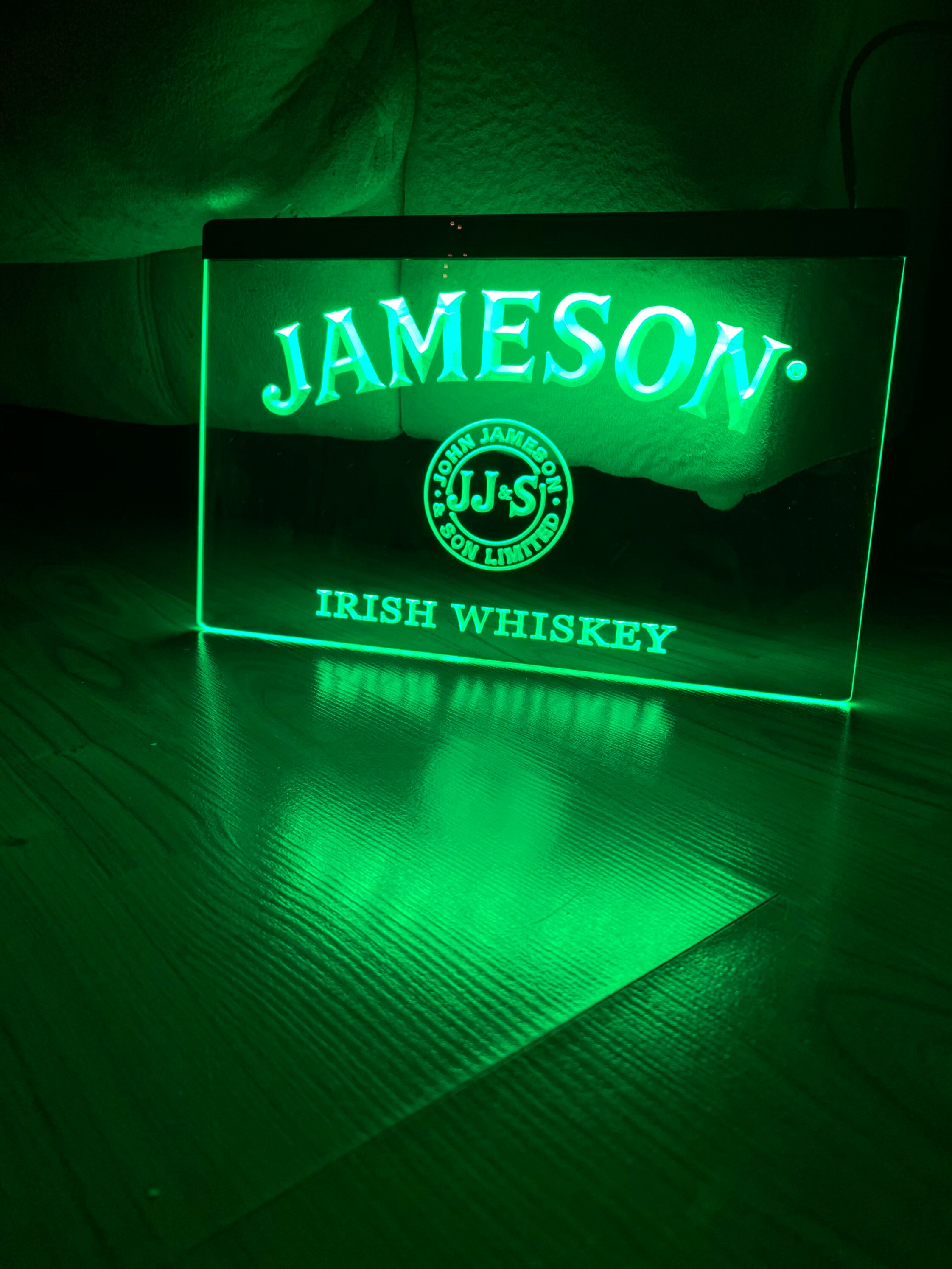 Jameson LED Neon Green Light Sign Etsy