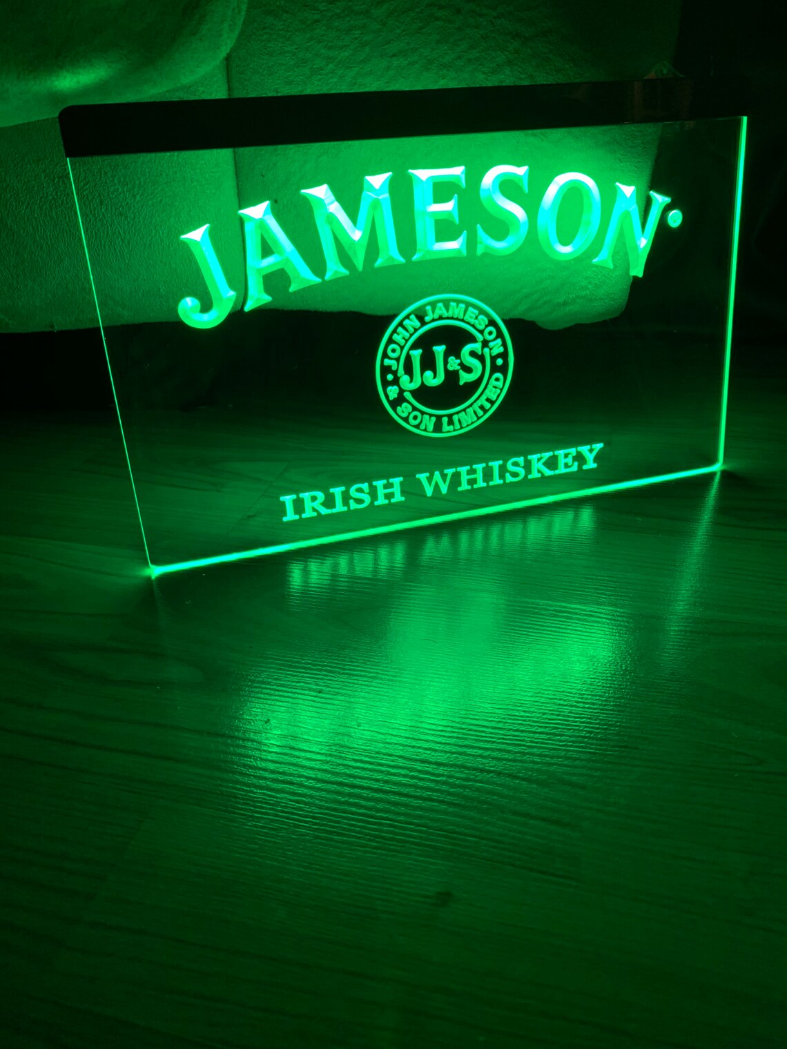 Jameson LED Neon Green Light Sign Etsy