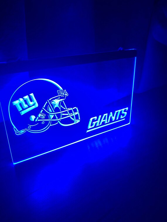 New York Giants LED Neon Blue Light Sign Etsy
