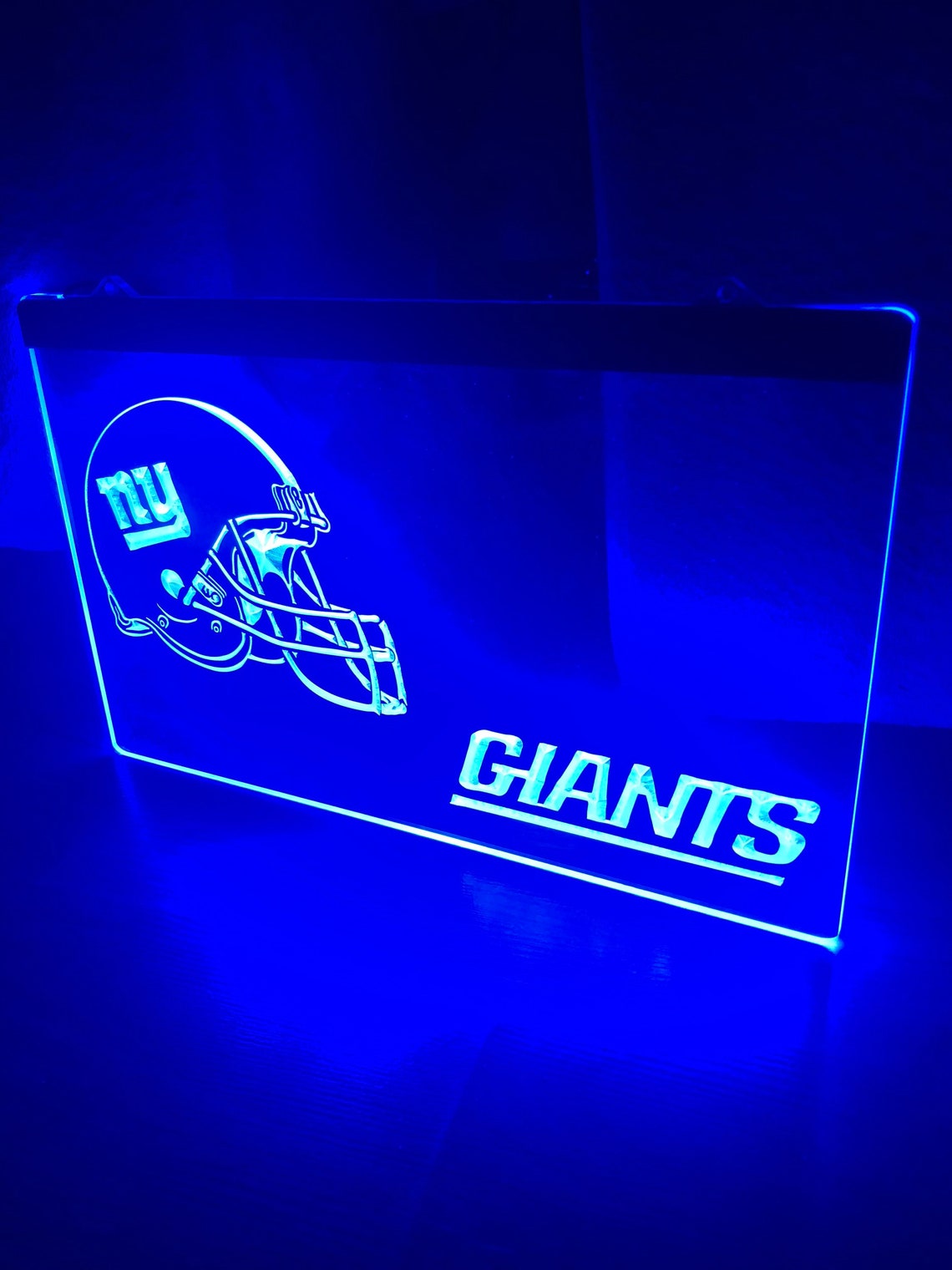 New York Giants LED Neon Blue Light Sign Etsy