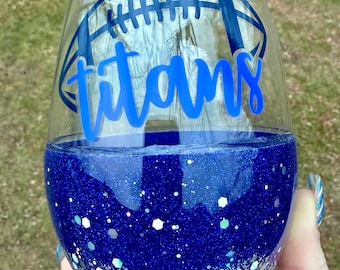 Tennessee Titans Wine Glass