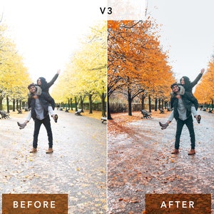 10 Lightroom Presets Autumn for Desktop and Mobile, Fall Presets, Warm Instagram Filter, Autumn Preset Bestseller image 4