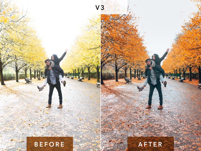 10 Lightroom Presets Autumn for Desktop and Mobile, Fall Presets, Warm Instagram Filter, Autumn Preset Bestseller image 4