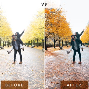 10 Lightroom Presets Autumn for Desktop and Mobile, Fall Presets, Warm Instagram Filter, Autumn Preset Bestseller image 8