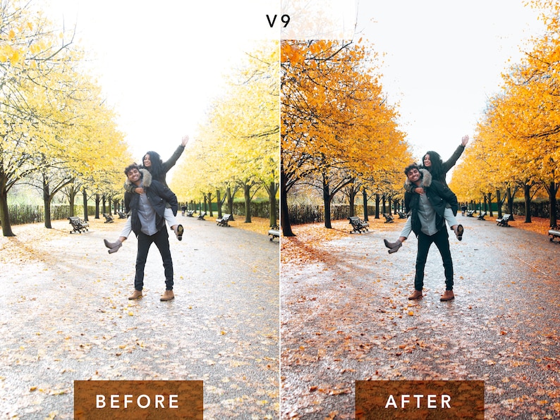 10 Lightroom Presets Autumn for Desktop and Mobile, Fall Presets, Warm Instagram Filter, Autumn Preset Bestseller image 8