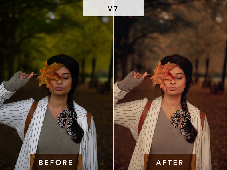 10 Lightroom Presets Autumn for Desktop and Mobile, Fall Presets, Warm Instagram Filter, Autumn Preset Bestseller image 6