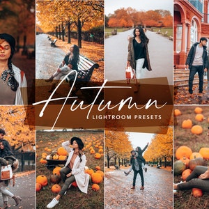 10 Lightroom Presets Autumn for Desktop and Mobile, Fall Presets, Warm Instagram Filter, Autumn Preset Bestseller image 1