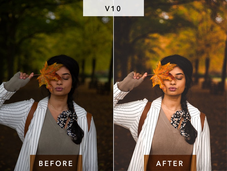 10 Lightroom Presets Autumn for Desktop and Mobile, Fall Presets, Warm Instagram Filter, Autumn Preset Bestseller image 9