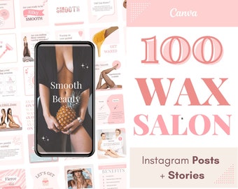 Waxing Instagram template Waxing instagram templates Wax insta Waxing Insta posts & stories Esthetician Wax Artist tips Day Spa Wax Salon