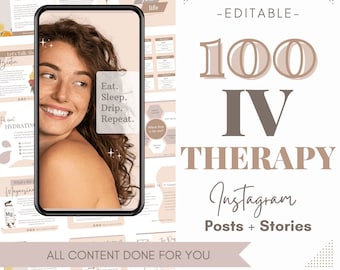 IV infusion Instagram iv therapy post stories iv drip Instagram IV therapy template Vitamin iv therapy flyer template iv hydration insta