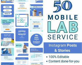 Mobile Lab Testing IG Mobile DNA Testing instagram medical template health template Phlebotomy posts DNA concierge Phlebotomist instagram