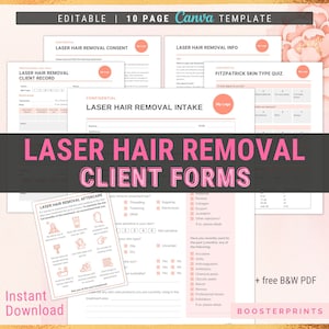 Formulaires de consentement pour l'épilation au laser Modèle de soins pour l'épilation au laser Modèles pour esthéticienne Modèle de consentement pour l'épilation à la cire