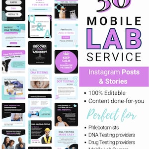 Mobile DNA Testing IG Mobile DNA Testing instagram medical template health template Phlebotomy posts Dna concierge Phlebotomist instagram