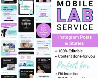 Mobile DNA Testing IG Mobile DNA Testing instagram medical template health template Phlebotomy posts Dna concierge Phlebotomist instagram