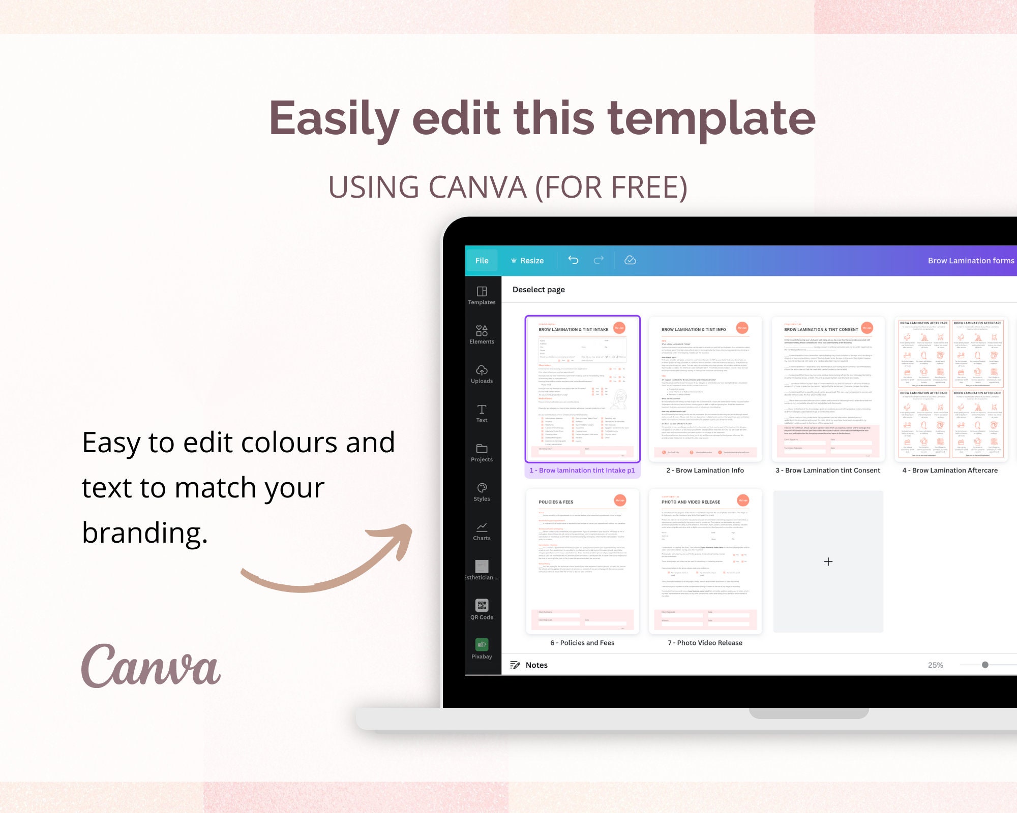 Brow Lamination Forms Brow Client Consent Brow Intake Client Tracking