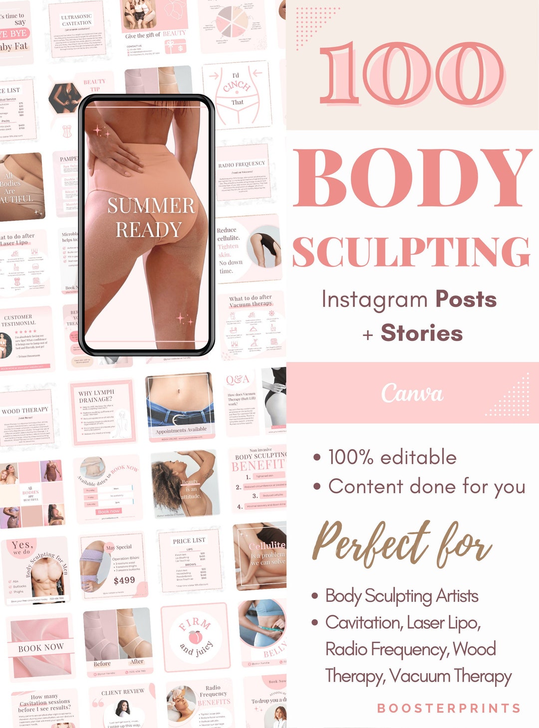 Body Sculpting Instagram Posts IG Stories Cavitation Laser Lipo RF ...