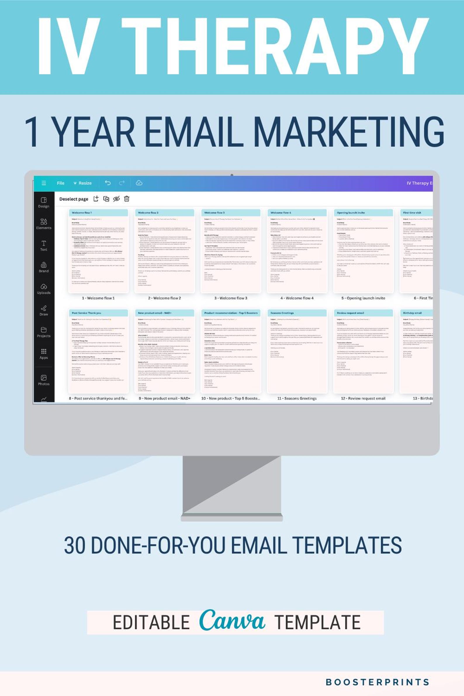 Vascular Email Examples IV Hydration Templates IV Email Marketing Kit 30 Essential Iv Hydration ...