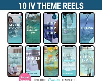 IV Therapy Reels Instagram iv infusion Reels iv drip Instagram IV hydration template iv reels template iv hydration instagram reels template