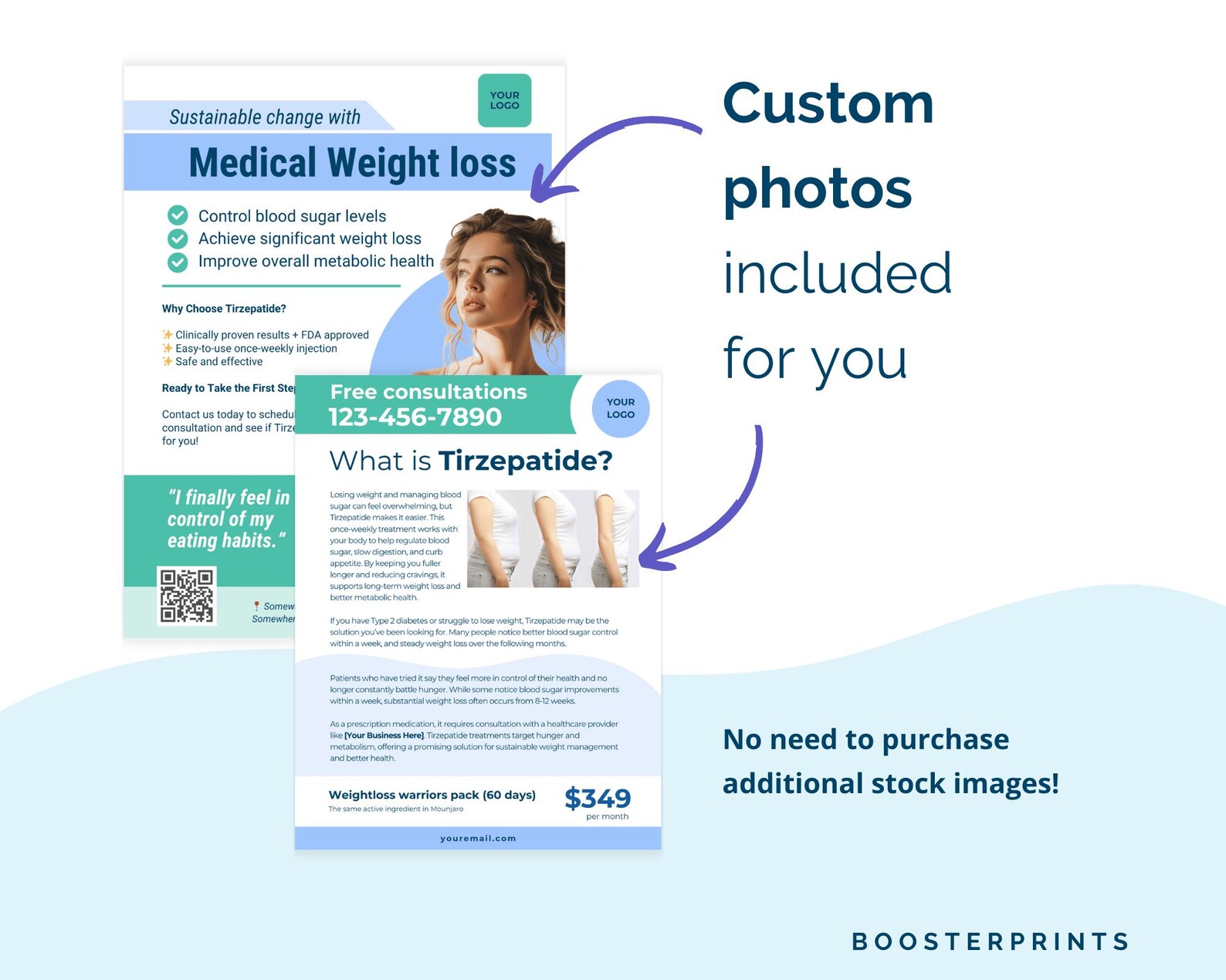 Tirzepatide Flyer Template Weight Loss Brochure Medical Weight Loss ...