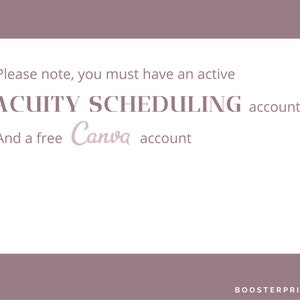 Acuity template for service professionals. Estheticians, hair stylists, lash artists. Canva template in rose quartz. Image 8