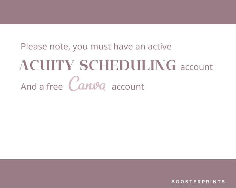 Acuity template for service professionals. Estheticians, hair stylists, lash artists. Canva template in rose quartz. Image 8