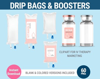 IV Therapy Clipart IV bag png therapy marketing booster bottles bag IV infusion bottle template iv therapy png iv hydration template canva