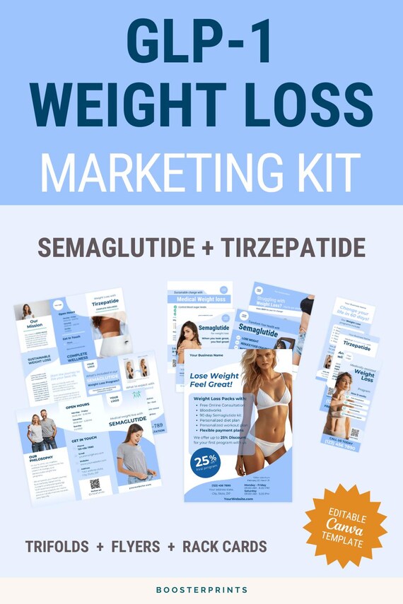 online weight loss plans tirzepatide injections Medical Weight Loss Flyers Tirzepatide Flyers Semaglutide Flyers for Weight Loss Injection GLP1 Weight Loss Template Weight Loss Trifold