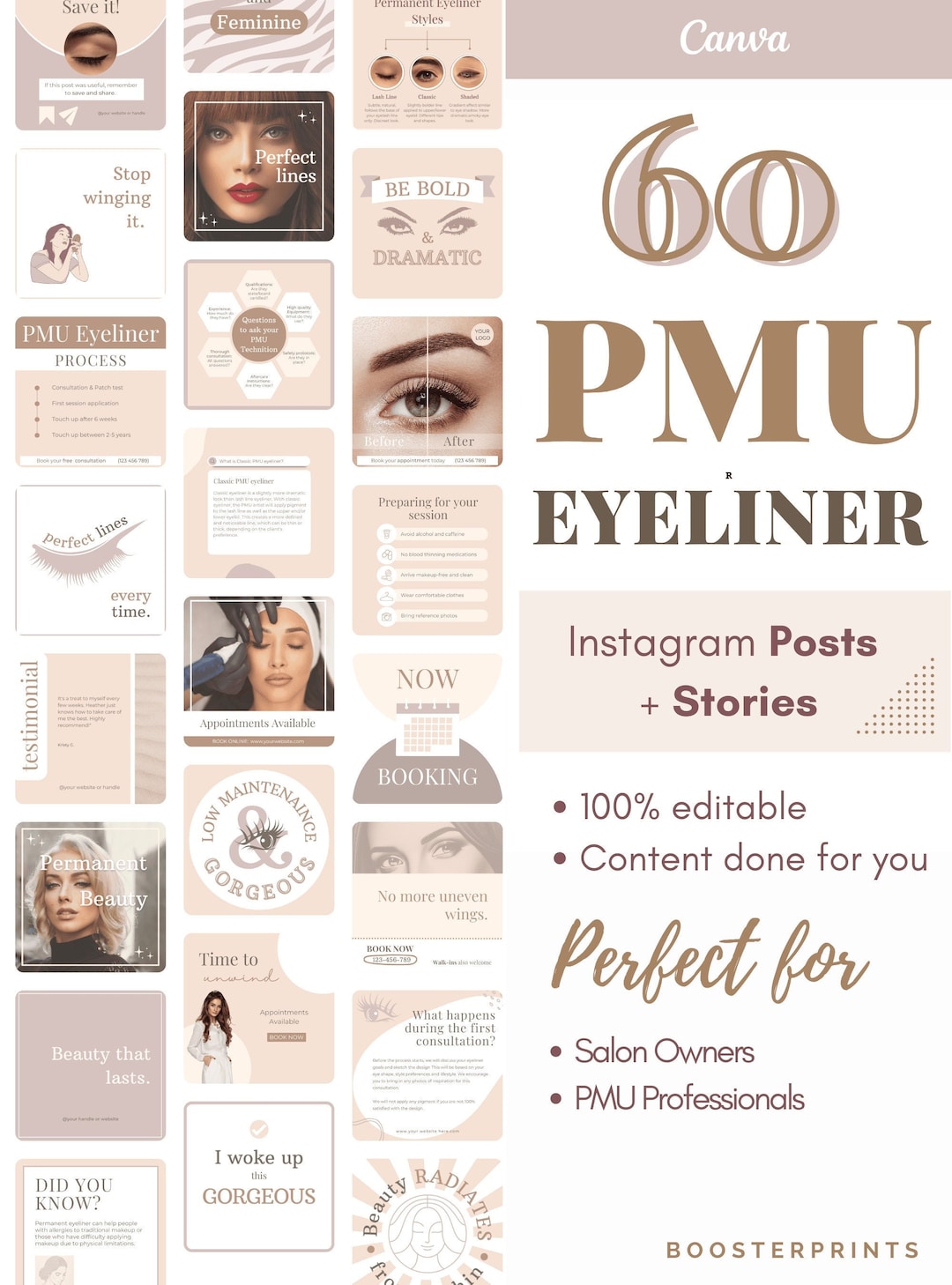 PMU Eyeliner Insta Posts PMU Flyer Insta Posts & Stories Permanent ...