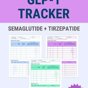 GLP1 Injection Tracker Tirzepatide Weight Loss Semaglutide Weight Loss ...
