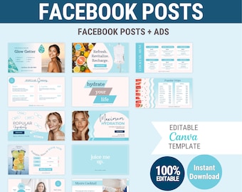 Publicaciones de Facebook sobre terapia intravenosa, publicaciones de Facebook sobre infusión intravenosa, anuncios de Facebook sobre goteo intravenoso, plantilla de hidratación intravenosa, plantilla de volante sobre terapia intravenosa con vitaminas, hidratación intravenosa en Instagram.