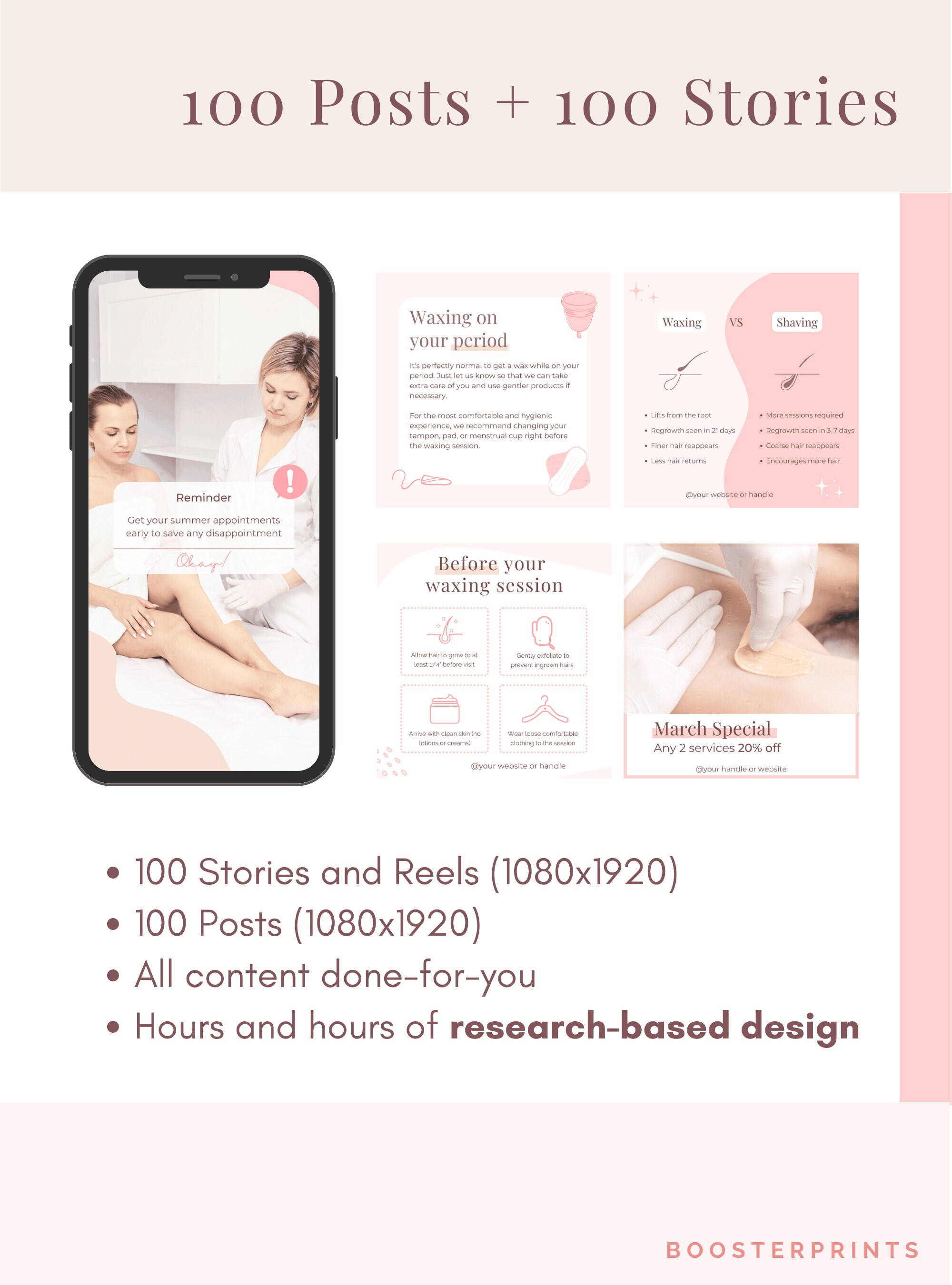 Waxing Instagram Post Wax Salon Waxing Instagram Templates Waxing Insta