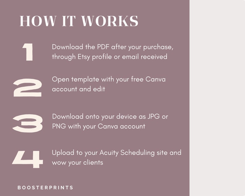 Acuity template for service professionals. Estheticians, hair stylists, lash artists. Canva template in rose quartz. Image 5