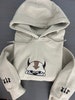 Appa Avatar Embroidered Hoodie, Bison custom design Hoodie, yip yip Appa Embroidery