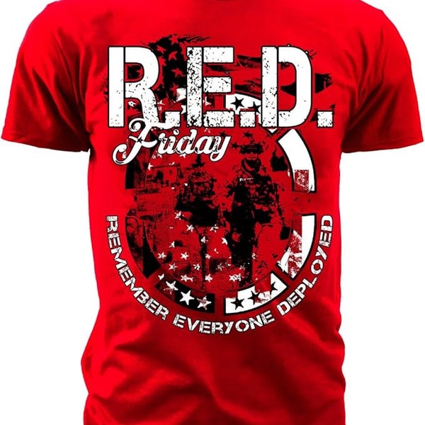 R.E.D. Friday T-Shirt - American Pride - Remember Everyone Deployed Shirt