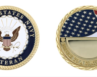 US Navy Veteran Challenge Coin