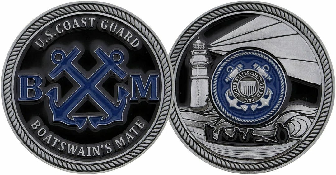 USCG Boatswain Mate Challenge Coin Etsy