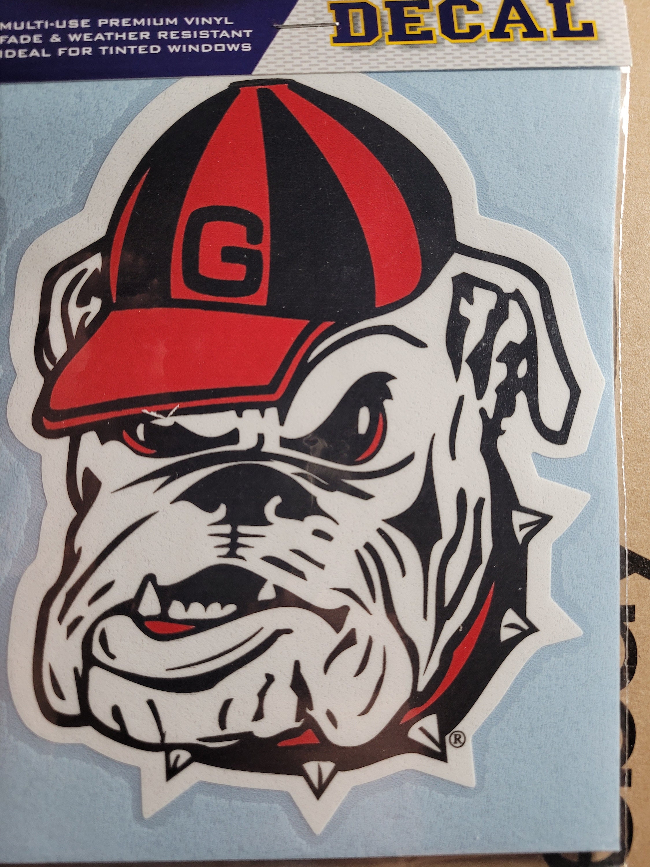 Georgia Bulldogs UGA old Logo Bulldog Head 6 Decal - Etsy