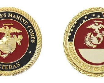 USMC Veteran Challenge Coin