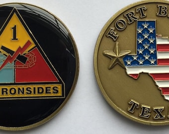 Fort Bliss - 1st Armored Division Challenge Coin