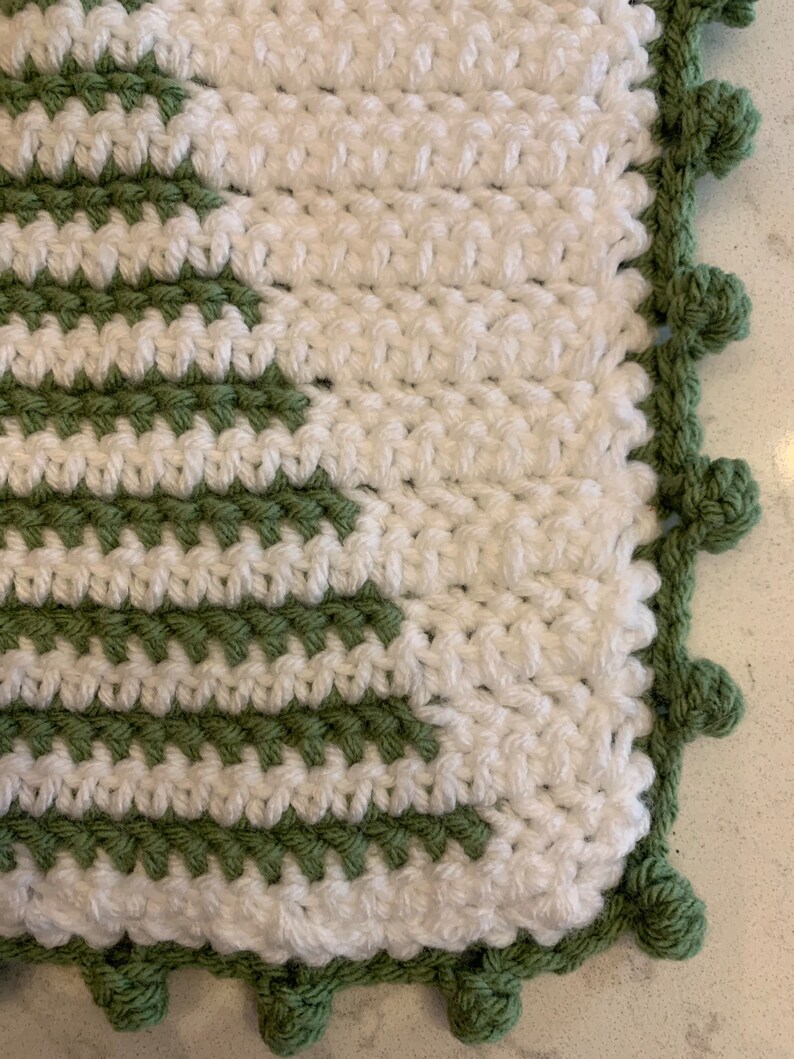 Handmade Crochet Christmas Tree Pot Holder Sage Green Etsy