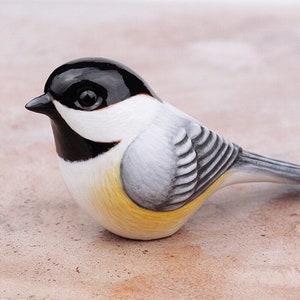 Chickadee - handmade bird figurine