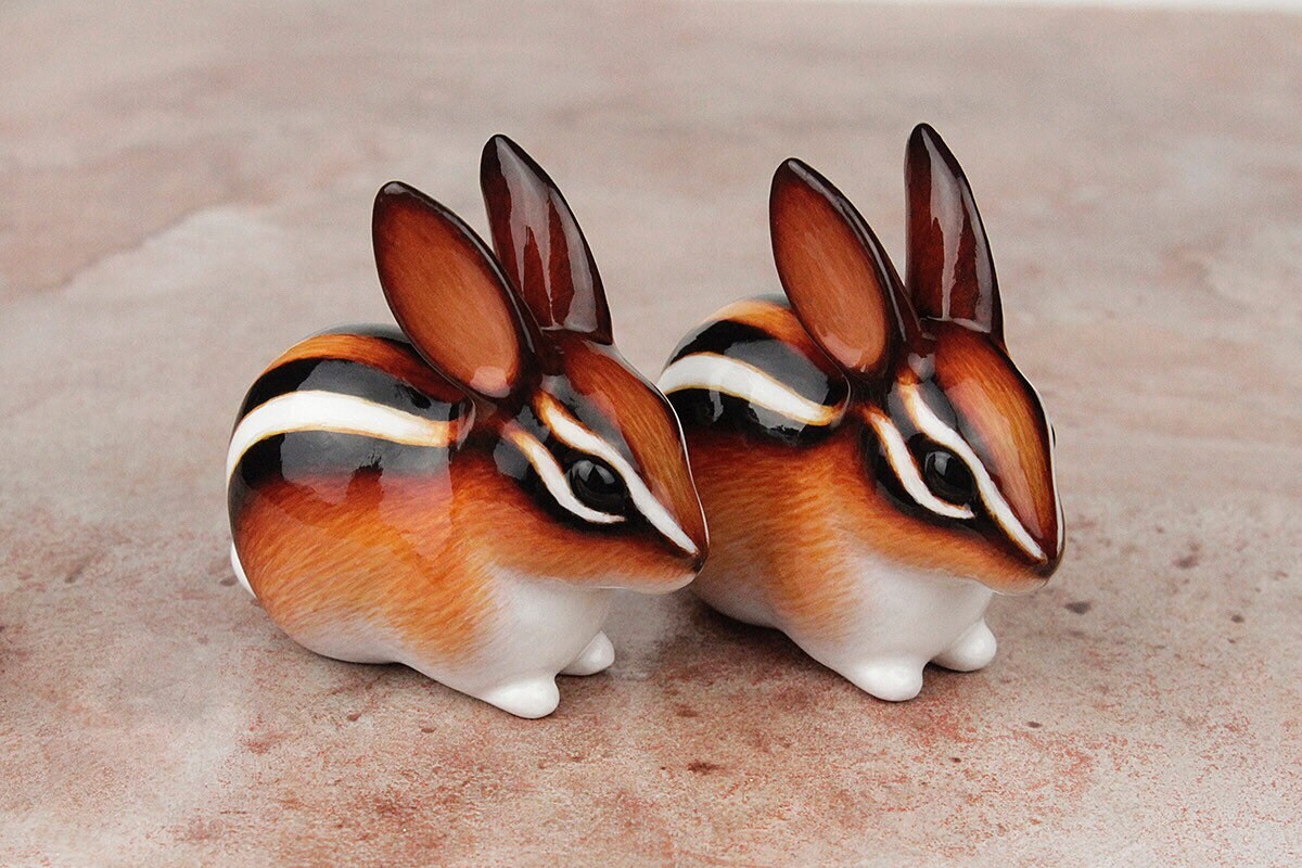 Chipmunk Rabbit - Handmade Animal Figurine - Etsy
