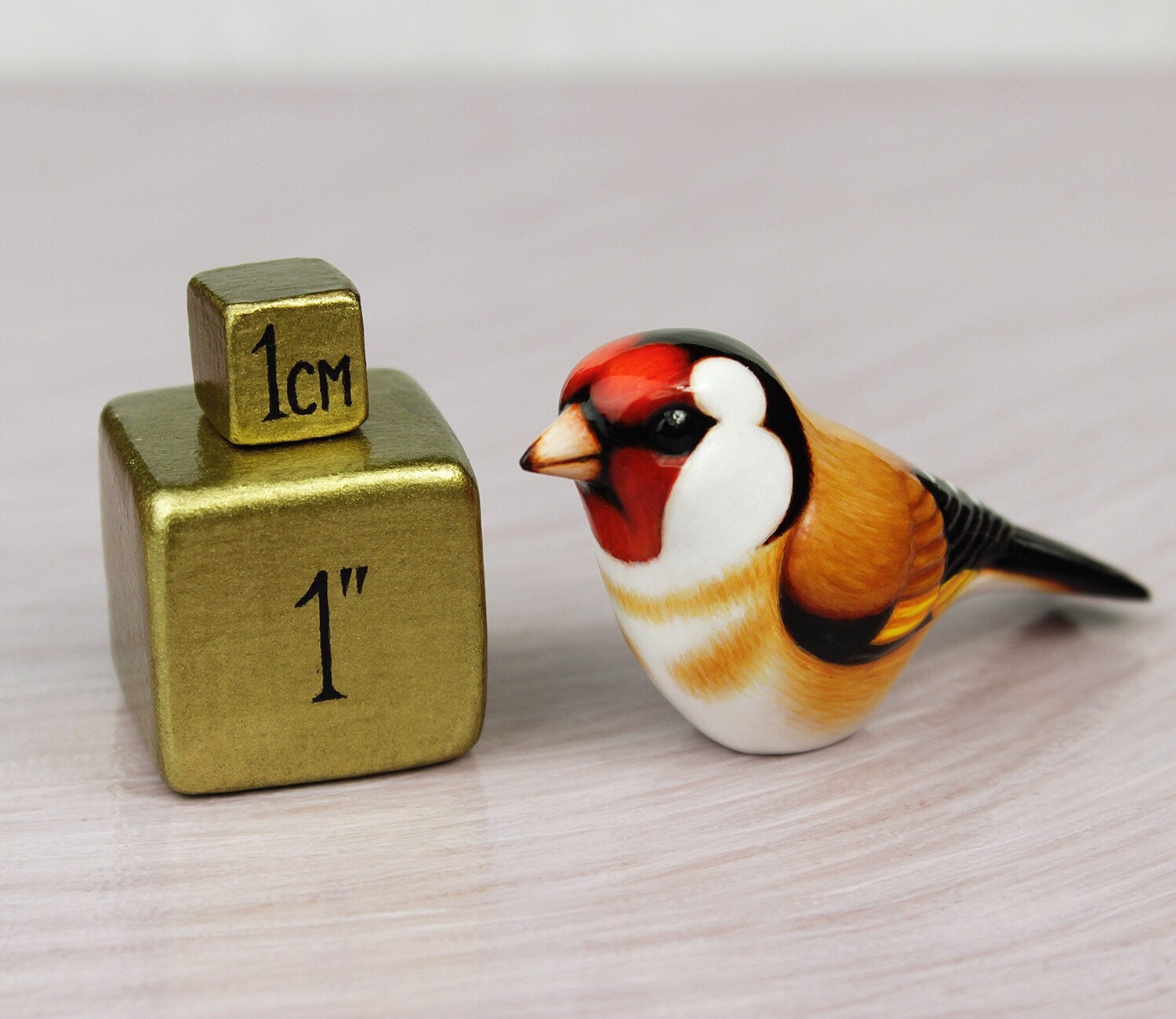 Goldfinch - Handmade Bird Figurine - Etsy