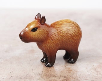 Capibara - statuetta di animale realizzata a mano