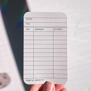 Adesivo vintage per biglietti di prestito biblioteca // Fustellato, carta kraft, regalo di compleanno, idea regalo, bomboniera, sacchetto regalo, vendita all'ingrosso