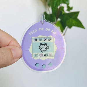 Adesivo de animal de estimação virtual // Vinil, recortado, à prova d'água, transparente, brilhante, presente de aniversário, ideia de presente, lembrancinha de festa, sacola de brindes, cartão-presente, atacado