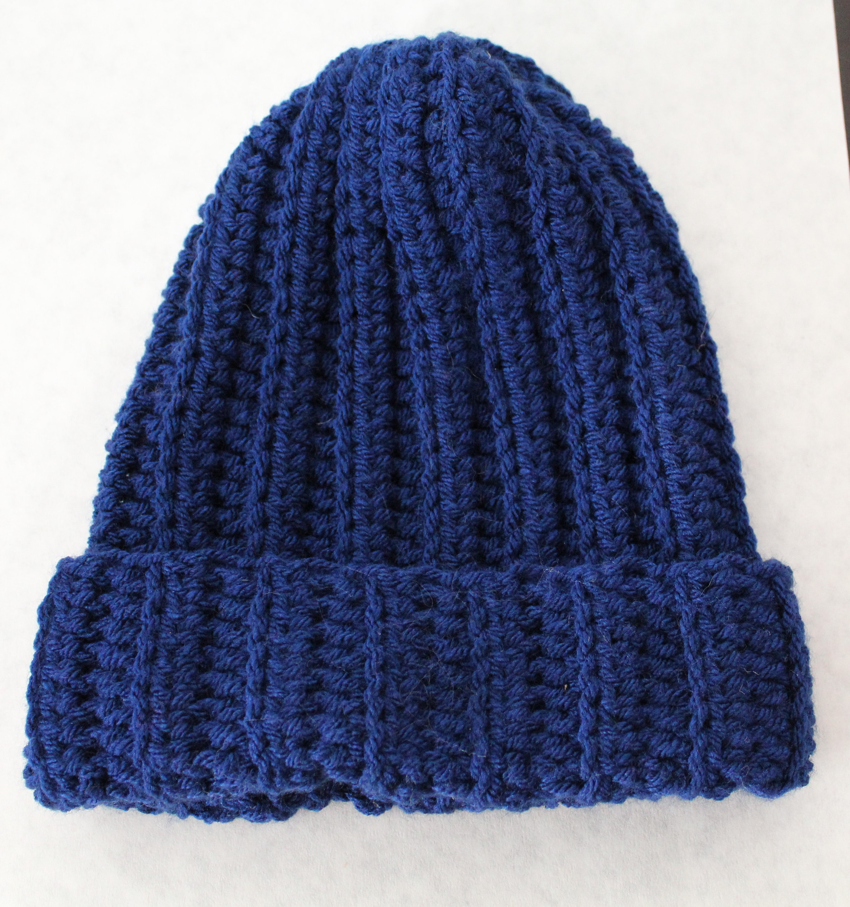 Handmade Royal Blue Crochet Beanie‎ Cable Knit Ribbed Cuff Winter Hat Women NEW Royal Blue Knit Hat - Etsy main image 4